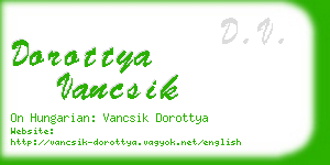 dorottya vancsik business card